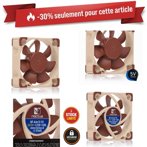 Ventilateur noctua a4x10 5v - ventilateur, nf-a4x10